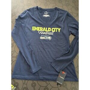 Seattle Seahawks Emerald City Fanatics NFL Football T-Shirt New Womens Large L